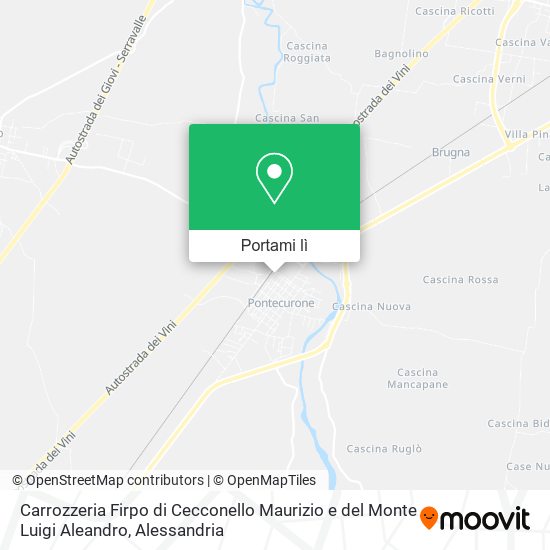 Mappa Carrozzeria Firpo di Cecconello Maurizio e del Monte Luigi Aleandro