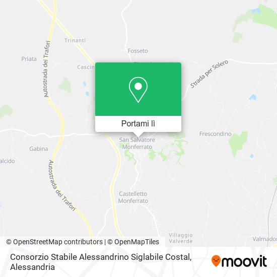 Mappa Consorzio Stabile Alessandrino Siglabile Costal
