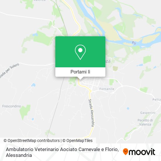 Mappa Ambulatorio Veterinario Aociato Carnevale e Florio