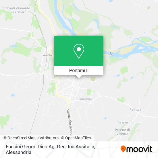 Mappa Faccini Geom. Dino Ag. Gen. Ina Assitalia