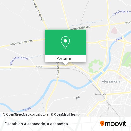 Mappa Decathlon Alessandria