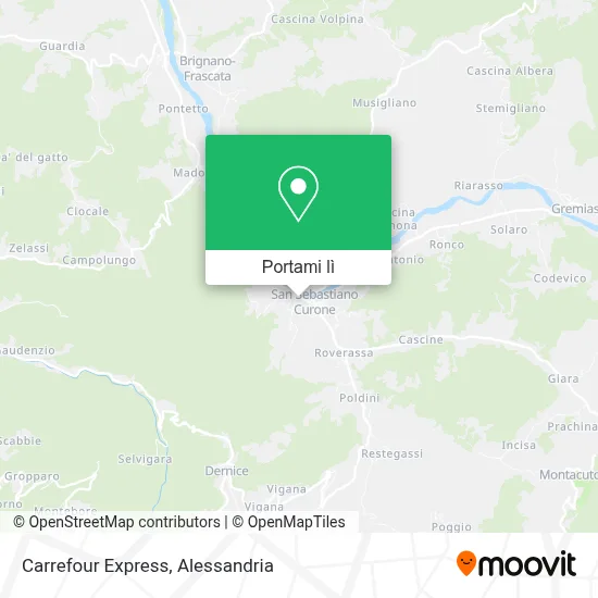 Mappa Carrefour Express
