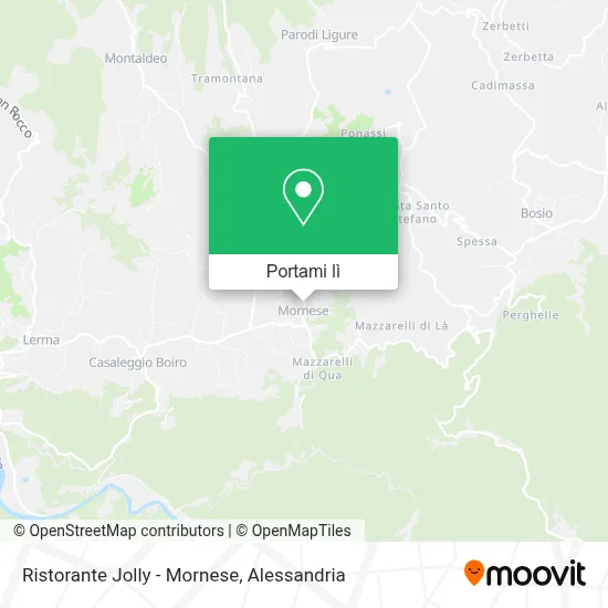 Mappa Ristorante Jolly - Mornese