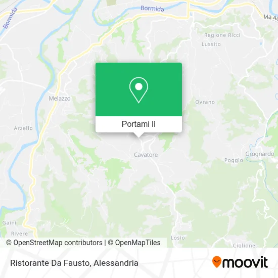 Mappa Ristorante Da Fausto