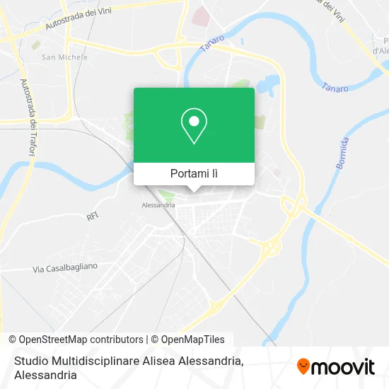 Mappa Studio Multidisciplinare Alisea Alessandria