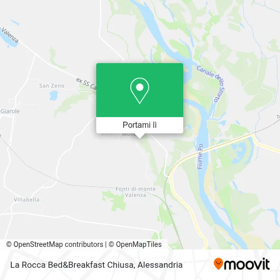 Mappa La Rocca Bed&Breakfast Chiusa