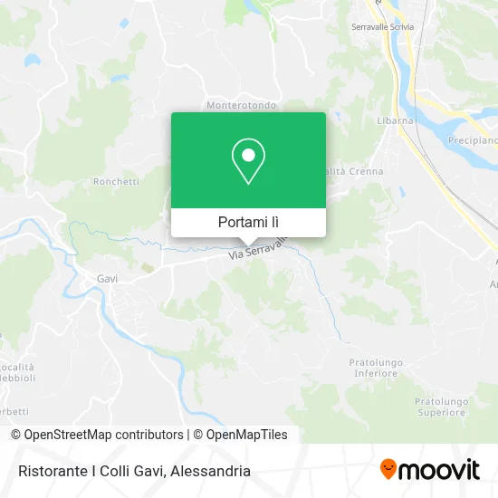 Mappa Ristorante I Colli Gavi