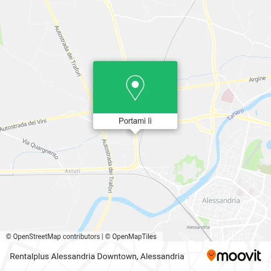 Mappa Rentalplus Alessandria Downtown