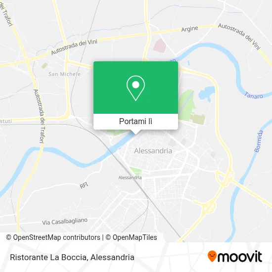 Mappa Ristorante La Boccia