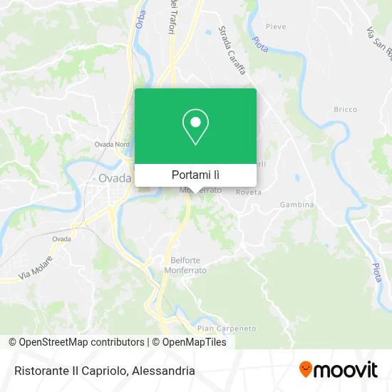 Mappa Ristorante Il Capriolo