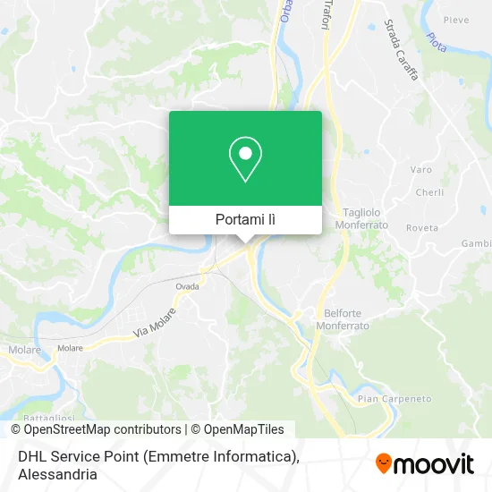 Mappa DHL Service Point (Emmetre Informatica)