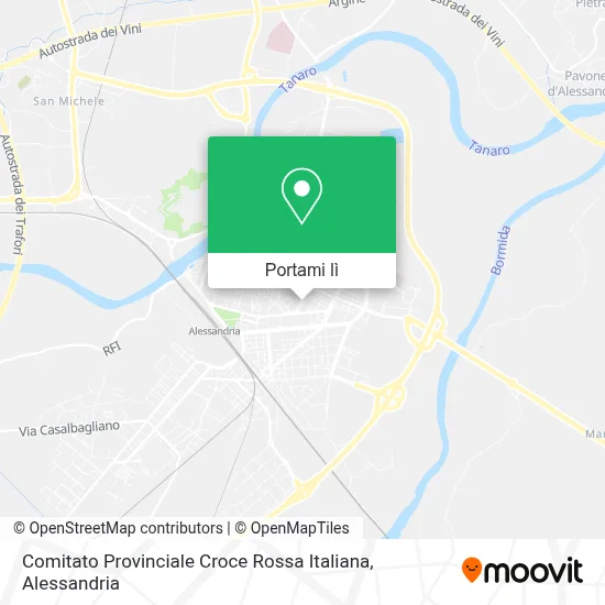 Mappa Comitato Provinciale Croce Rossa Italiana