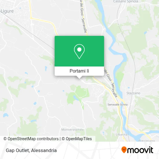 Mappa Gap Outlet
