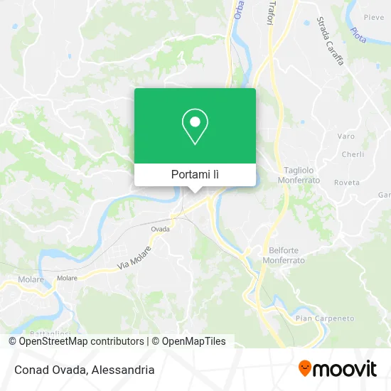 Mappa Conad Ovada