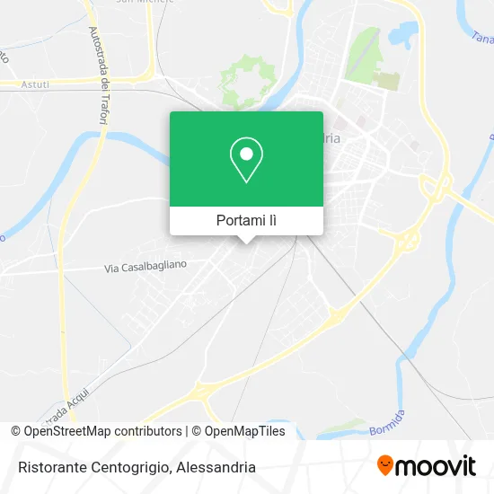 Mappa Ristorante Centogrigio
