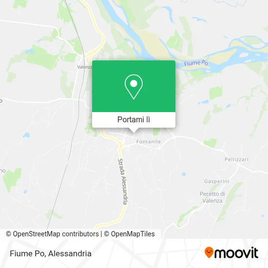Mappa Fiume Po
