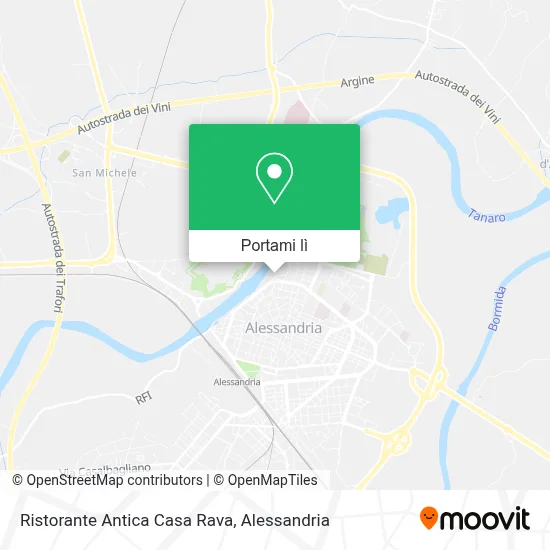 Mappa Ristorante Antica Casa Rava