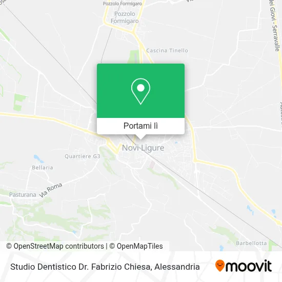 Mappa Studio Dentistico Dr. Fabrizio Chiesa