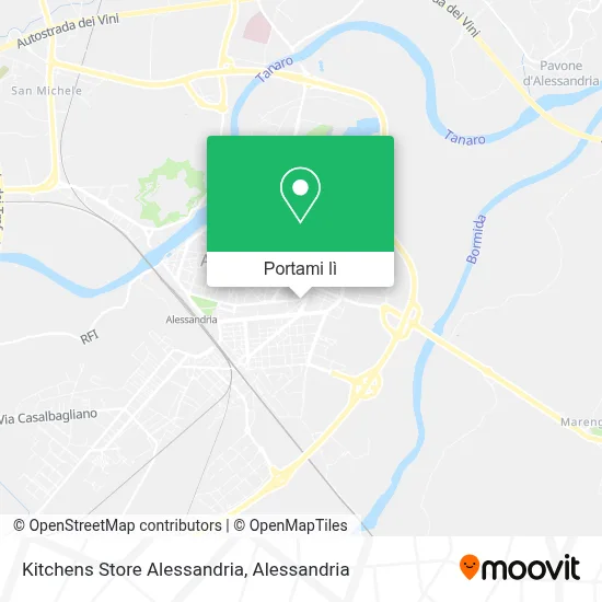 Mappa Kitchens Store Alessandria