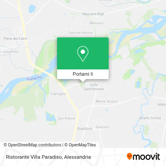 Mappa Ristorante Villa Paradiso