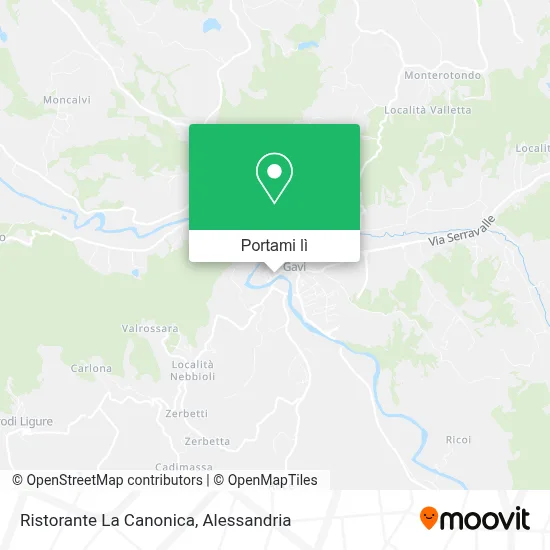Mappa Ristorante La Canonica