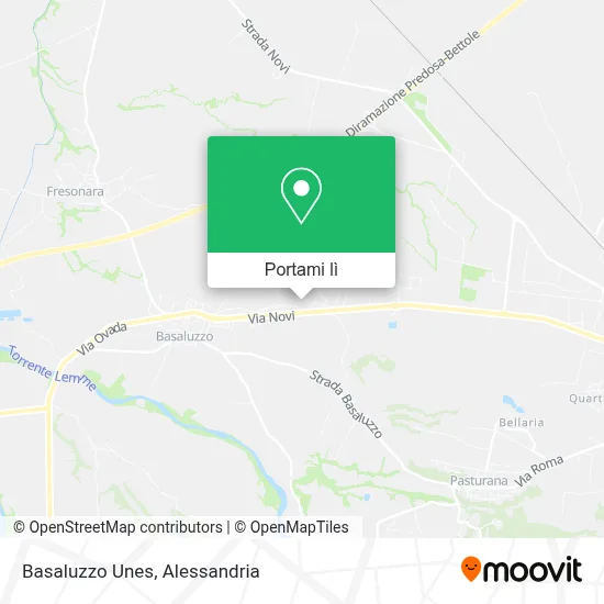 Mappa Basaluzzo Unes