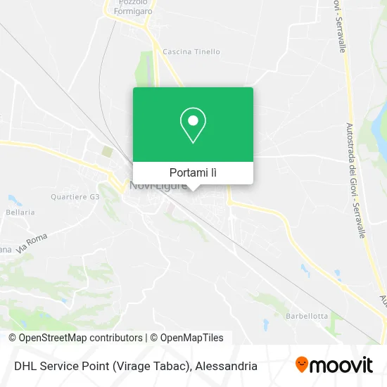 Mappa DHL Service Point (Virage Tabac)