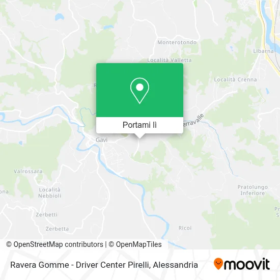 Mappa Ravera Gomme - Driver Center Pirelli