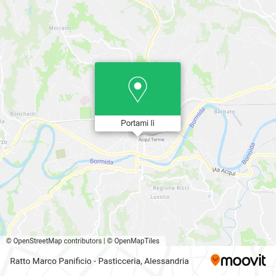 Mappa Ratto Marco Panificio - Pasticceria