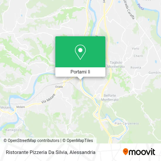 Mappa Ristorante Pizzeria Da Silvia
