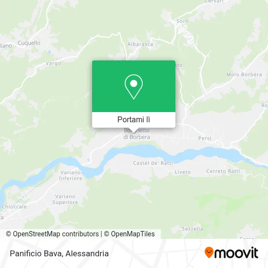 Mappa Panificio Bava