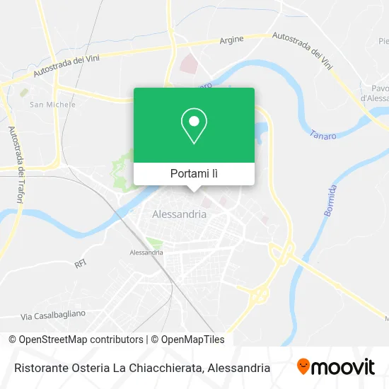 Mappa Ristorante Osteria La Chiacchierata