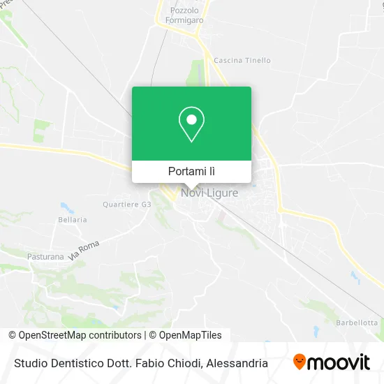 Mappa Studio Dentistico Dott. Fabio Chiodi