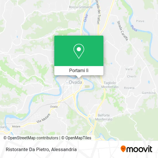 Mappa Ristorante Da Pietro