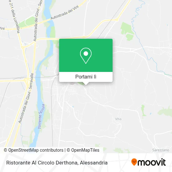 Mappa Ristorante Al Circolo Derthona