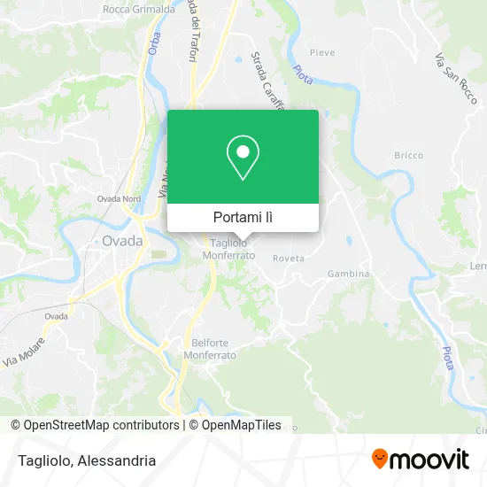 Mappa Tagliolo