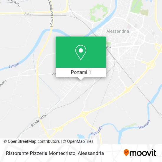 Mappa Ristorante Pizzeria Montecristo