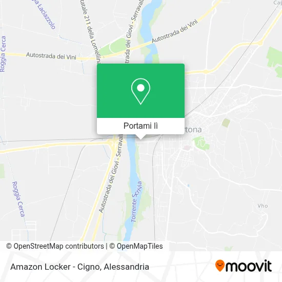 Mappa Amazon Locker - Cigno