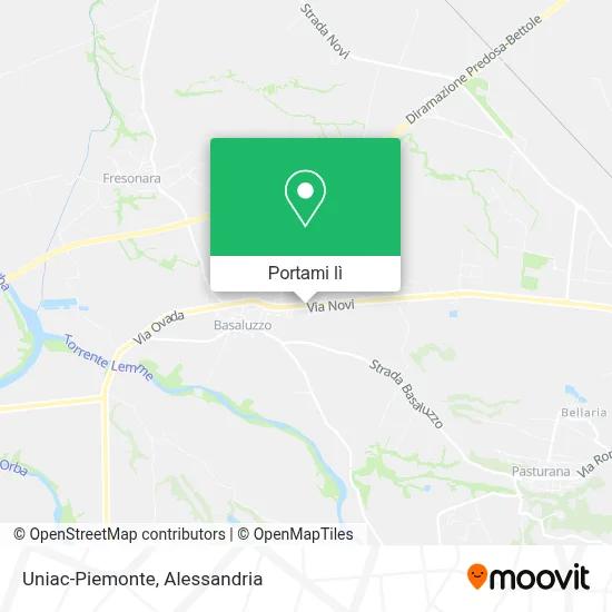 Mappa Uniac-Piemonte