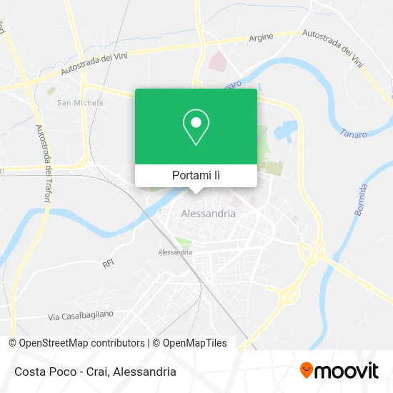 Mappa Costa Poco - Crai