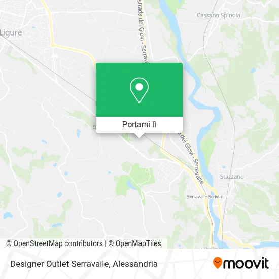 Mappa Designer Outlet Serravalle