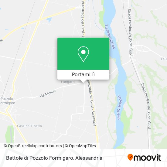 Mappa Bettole di Pozzolo Formigaro