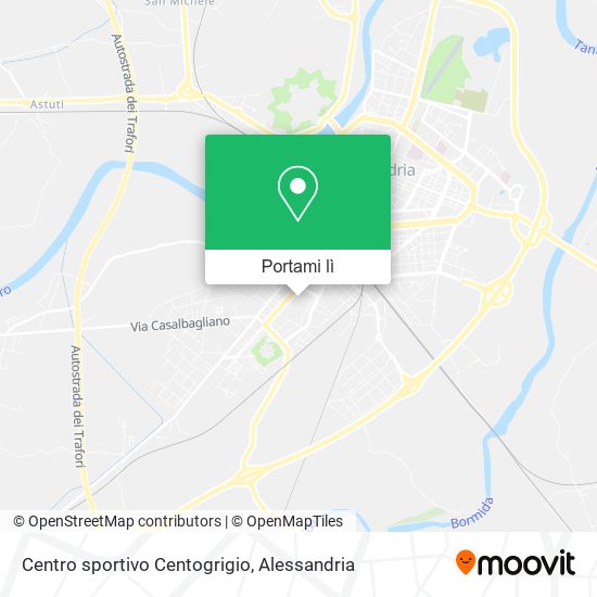 Mappa Centro sportivo Centogrigio
