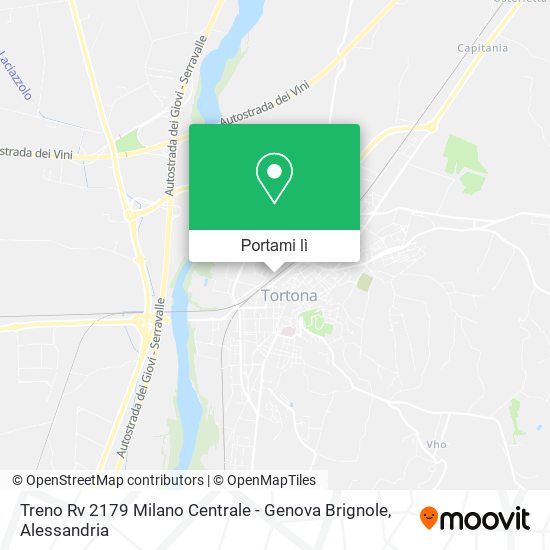 Mappa Treno Rv 2179 Milano Centrale - Genova Brignole