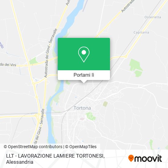 Mappa LLT - LAVORAZIONE LAMIERE TORTONESI