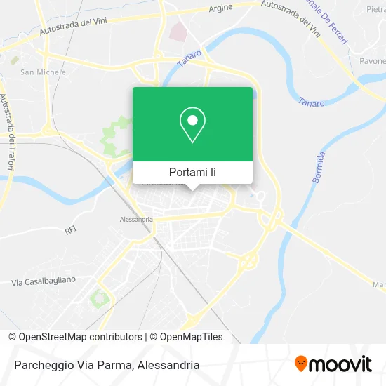 Mappa Parcheggio Via Parma