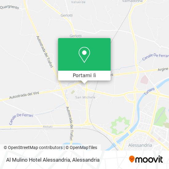 Mappa Al Mulino Hotel Alessandria