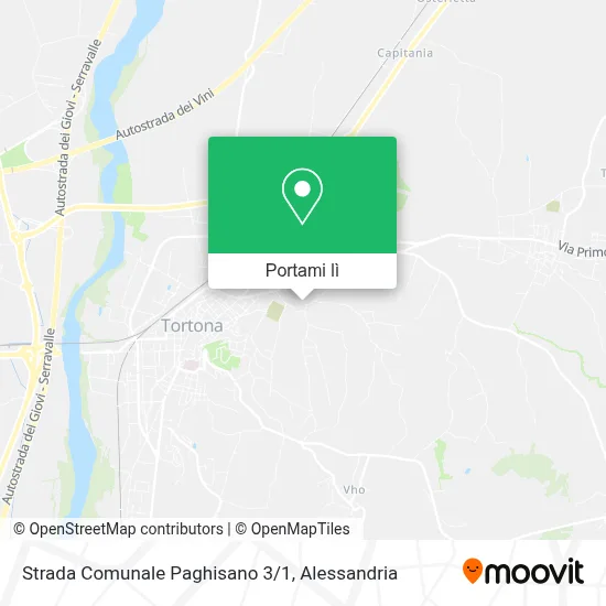 Mappa Strada Comunale Paghisano 3/1
