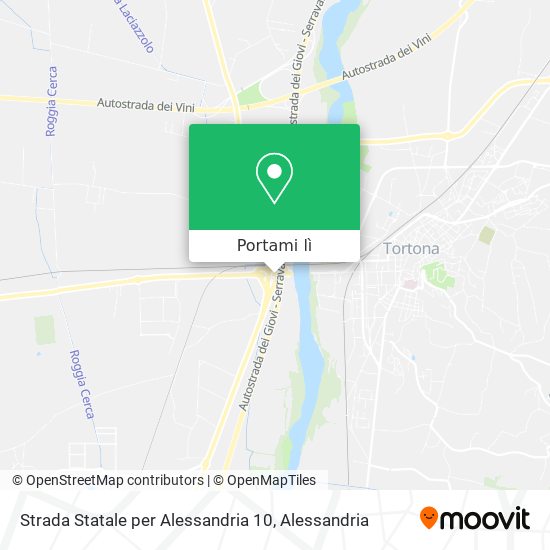 Mappa Strada Statale per Alessandria 10