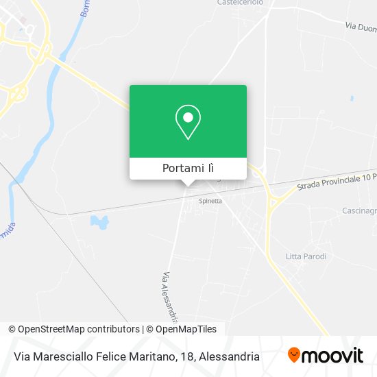 Mappa Via Maresciallo Felice Maritano, 18